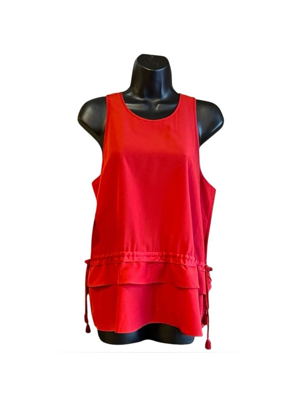 Scotch and Soda Red Layered Sleeveless Blouse